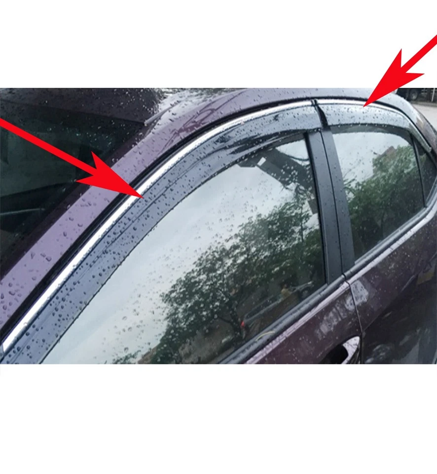 Tira decorativa para ventana de coche 4 piezas para Volvo V40 2017-2024 Foto 4 de 4