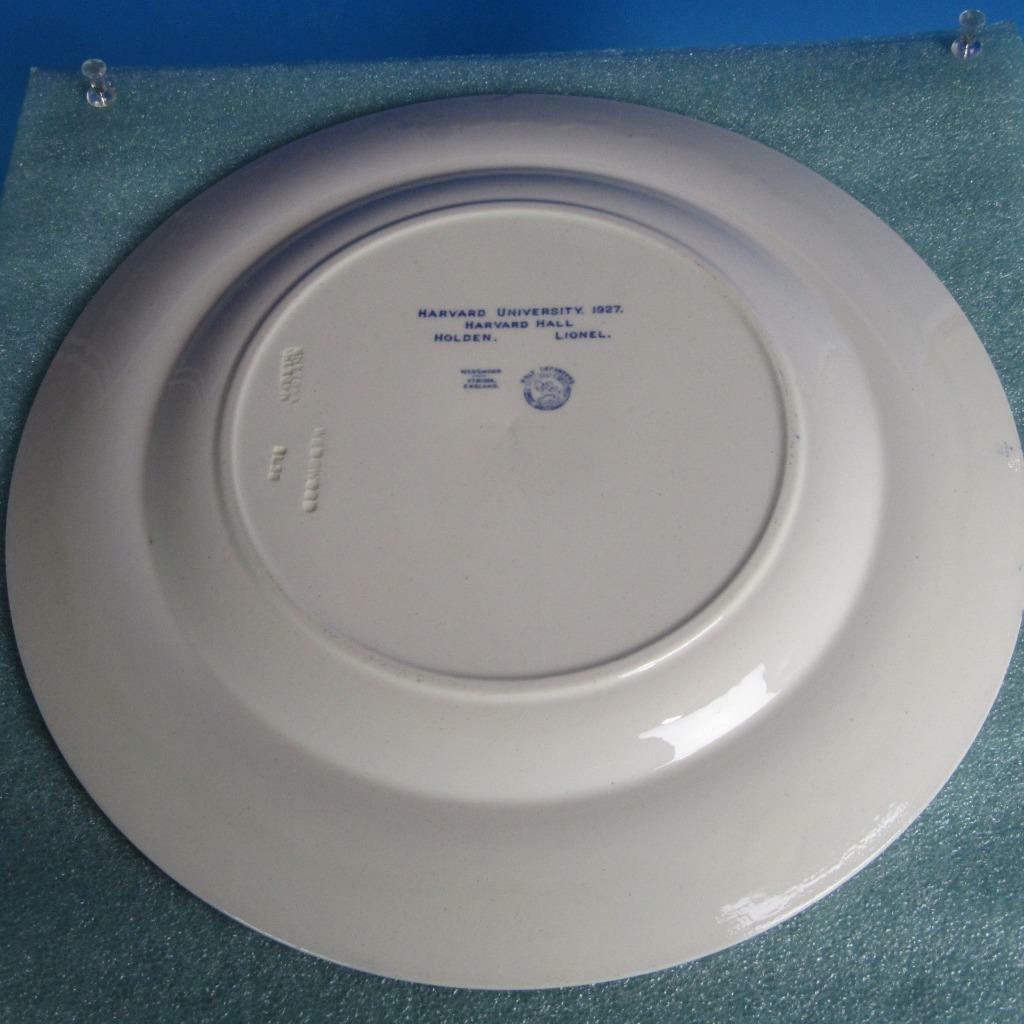 Wedgwood Harvard University 1927 Blue Collector Plate - Harvard