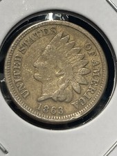 1863 Indian Head Cent - Copper-Nickel - As Shown! (#0777)
