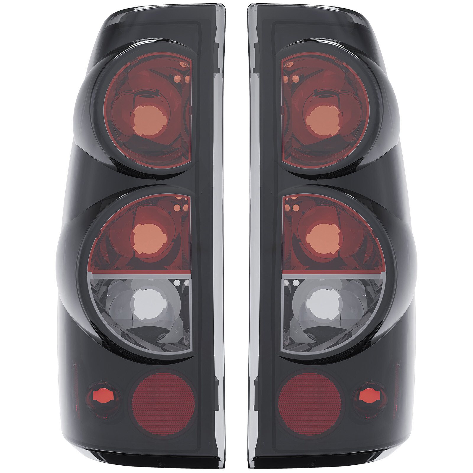 Tail Lights Pair Lamps Black Smoke For Chevy Silverado 1500 2500 3500 1999-2006