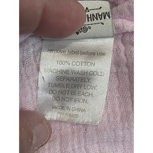 Manhattan Kids Pink Muslin Swaddle Blanket Cotton Wrap Receiving 31x31.5 - Picture 3 of 7