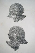 BOURGUIGNOTTE CASQUE ITALIE XVIe ROCKSTUHL 1835 GRAVURE RUSSIE ARMES R3930