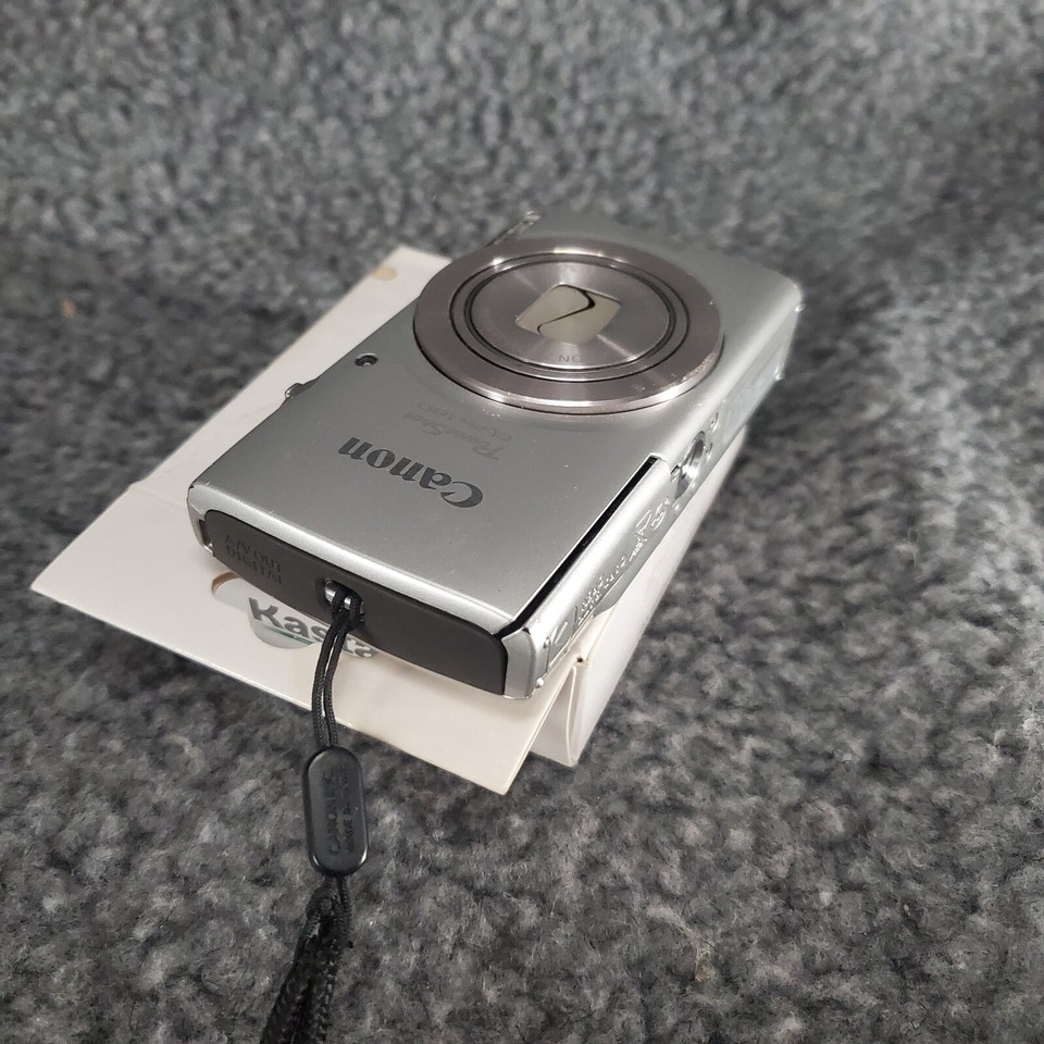 Canon PowerShot ELPH 180 Digital Camera, Silver (NO POWER, PARTS ONLY