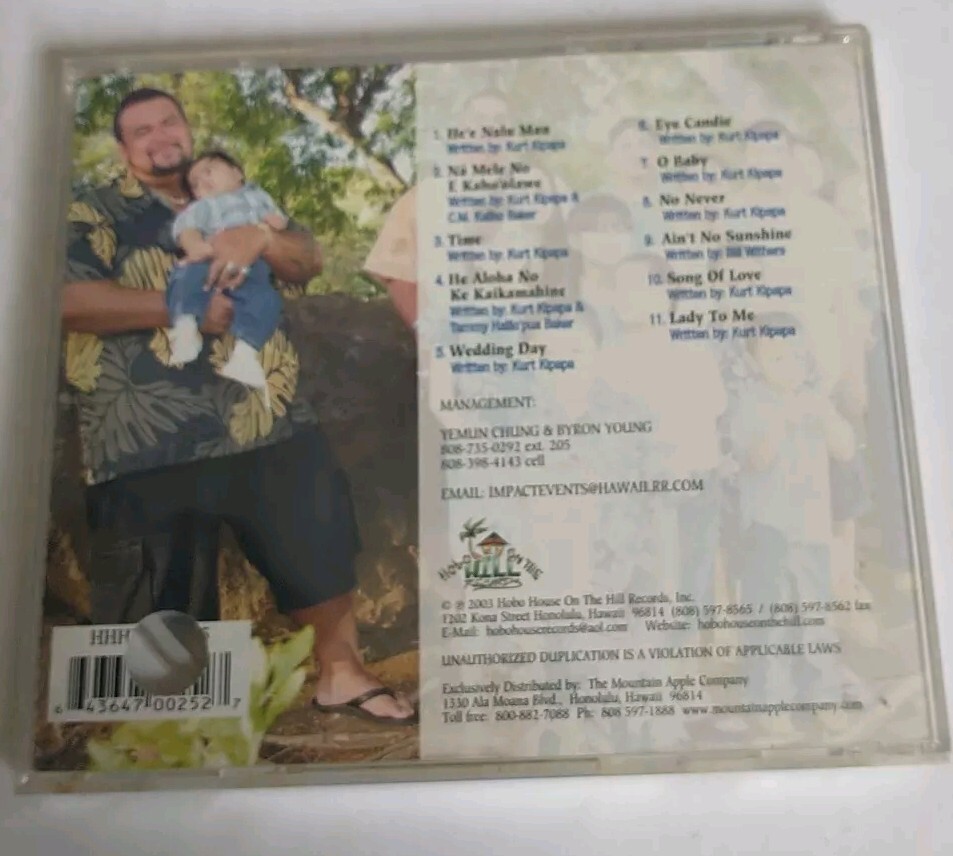KURT KIPAPA- HAWAIIAN ARTIST 2003 CD OUT OF PRINT