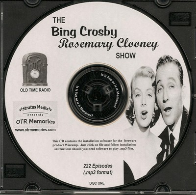 BING CROSBY ROSEMARY CLOONEY SHOW - 222 Shows Old Time Radio MP3 Format OTR 3 CD