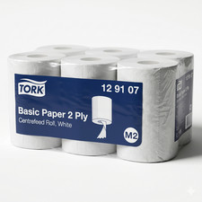 Tork Centrefeed Roll 2Ply White 6 Pack Bulk General Wipe Paper Towel Cleaning