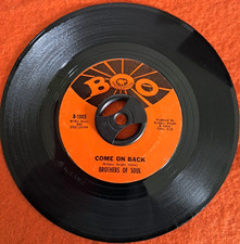 Northern soul Brothers of soul Come on back  Excellent condition