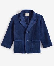 NWT First Impressions Baby Boys Velour Blazer - Navy Sea