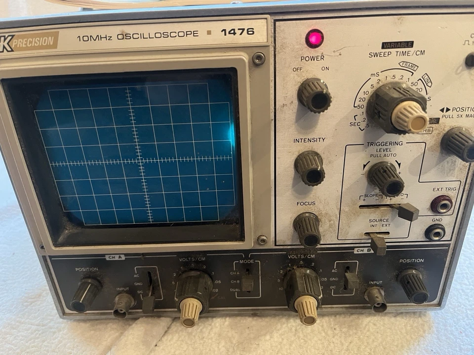 BK DYNASCAN PRECISION MODEL 1476 10MHZ OSCILLOSCOPE TESTED WORKS - Image 3 of 4