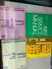 1983 DODGE RAM VAN VANS WAGON WAGONS Voyager Service Manual Set OEM