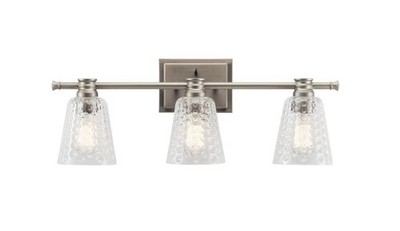 Kichler 45097NI Nadine 3 Light 25 inch Brushed Nickel Bath Light