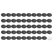0.58x0.08 Inch Silicone Speaker Isolation Pad, 49Pcs Hemisphere Bumpers Feet