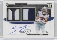 2021 Panini Impeccable Helmet & Nameplate 30/35 Simi Fehoko #140 Auto 9hx