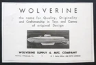 Vtg RARE 1947 DEALER Ad - WOLVERINE Wind-Up Tin Litho Toy Submarine 1940’s