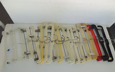 VINTAGE METAL CLIP PLASTIC CLOTHES HANGERS FOR SKIRTS PANTS SLACKS 20 Pc