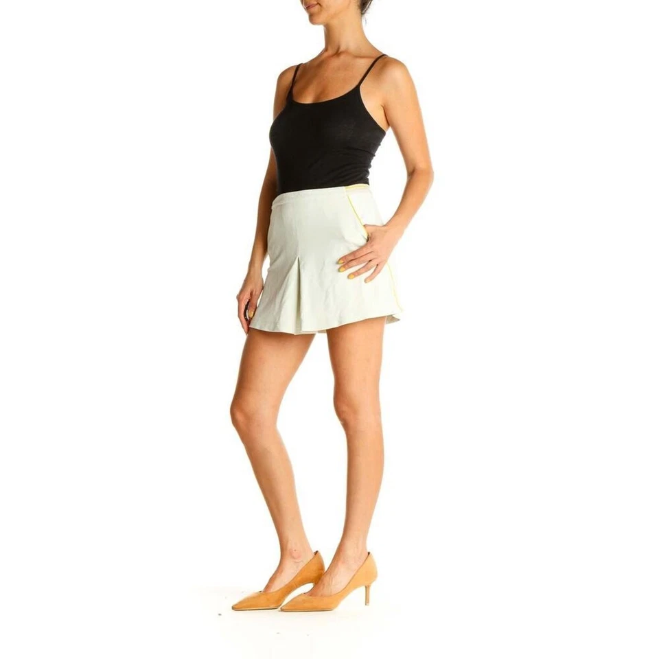 De colección 90 2000s y2k PRADA Falda Tenis Golf Ropa Activa Mini Plisada Logo Fitness Foto 2 de 4