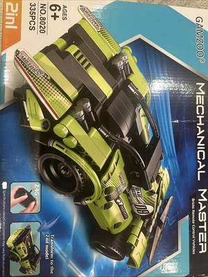 Gamzoo Mechanical Master Bricks Remote Control Vehicles 2 in 1 New 8020