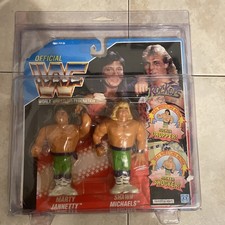 Hasbro WWF MARTY JANNETTY & SHAWN MICHAELS ROCKERS WWE ACTION FIGURES ON CARD
