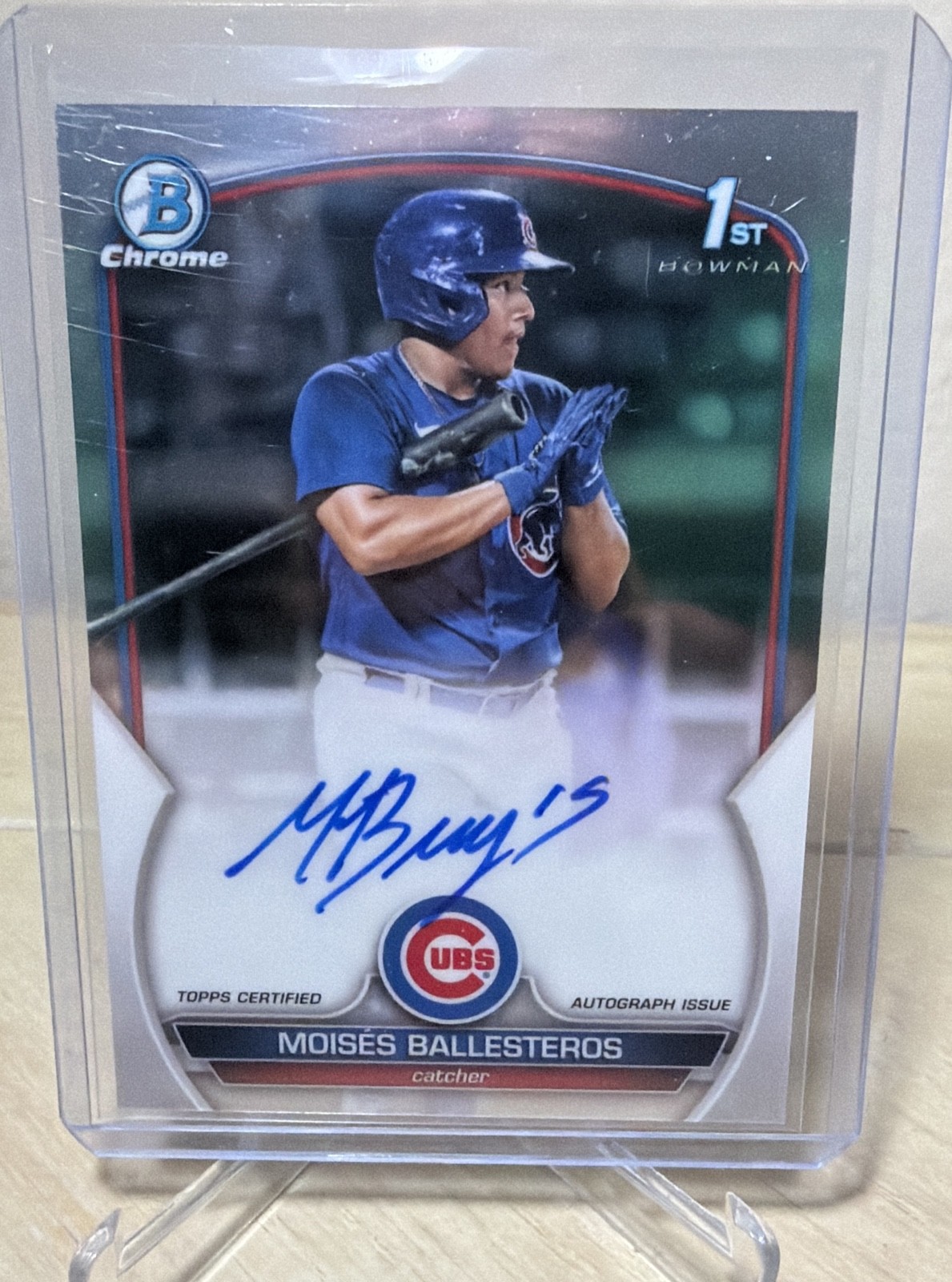 2023 Bowman - Chrome Prospect Autographs Moises Ballesteros #CPA-MBS (AU, RC)