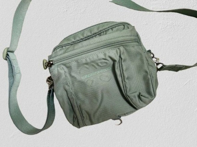 Mandarina Duck Crossbody Bag Multiple Zippered Compartments & Adjustable Strap - Image 2 of 4