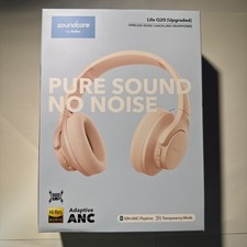 Soundcore Life Q20 Noise Cancelling Over-Ear Wireless Headphones - Pink New