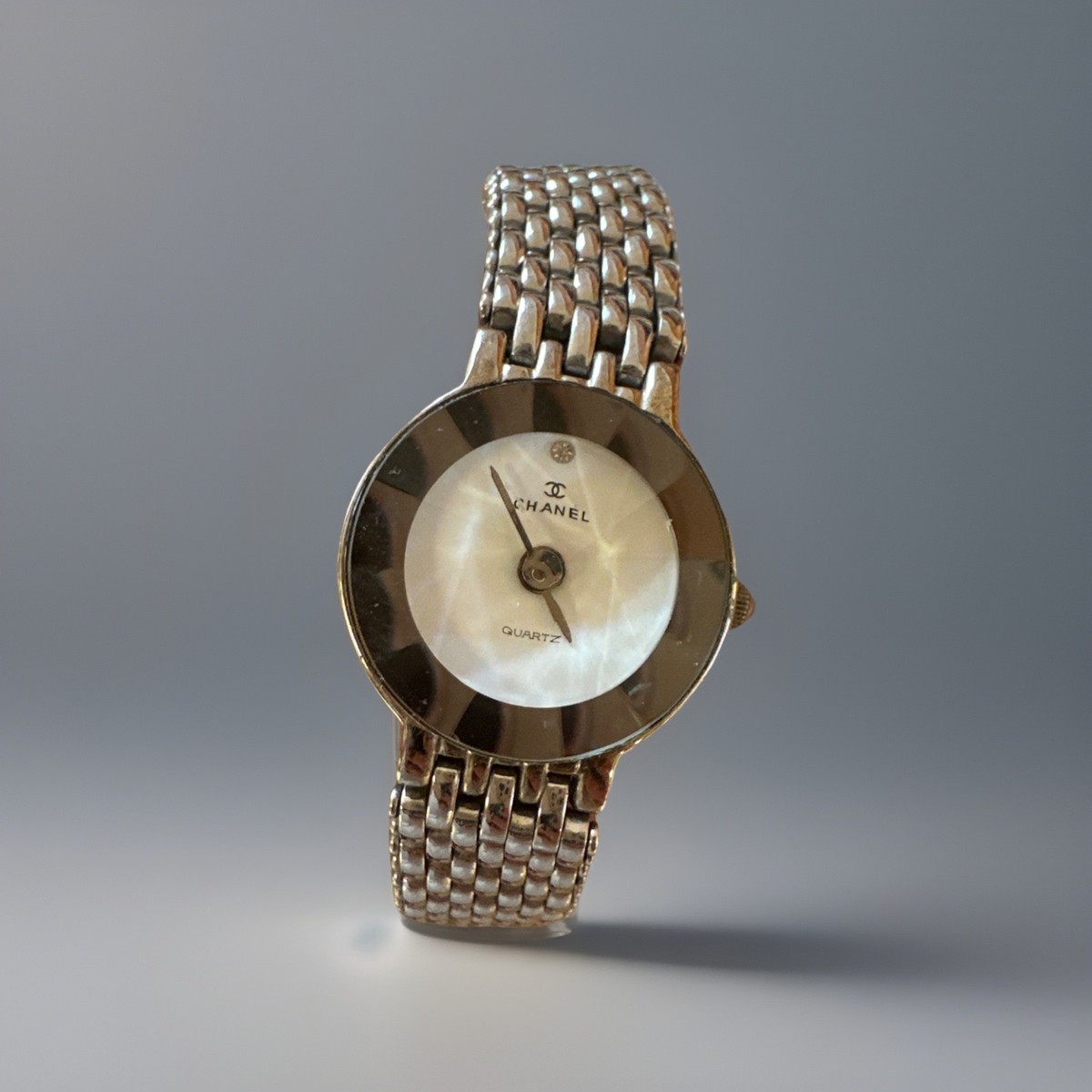 Vintage CHANEL Paris Acier Watch FR.54243 Mother of Pearl Dial