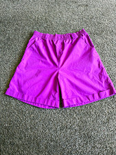 Vintage Gitano Women's Purple Shorts 16 Cotton Elastic High Waist Made in USA