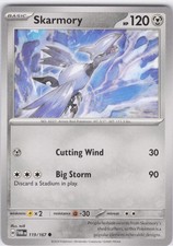 2024 Skarmory Common SV06: Twilight Masquerade 119/167 Normal LP-NM
