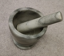 Pestle and Mortar Marble Stone Spice & Herb Crusher