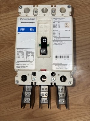 Automation Direct F3P 35K Molded Case Industrial Circuit Breaker 600V 200a 3Pole