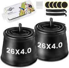 Fat Bike Inner Tube - 20/26X4.0 Inch 2-Pack Electric Fat Tire Tubes AV 32Mm