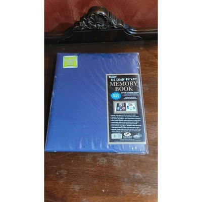 Pioneer EZ Load 8.5x11 Memory Book Blue 20 Top Loading Pages Acid Free