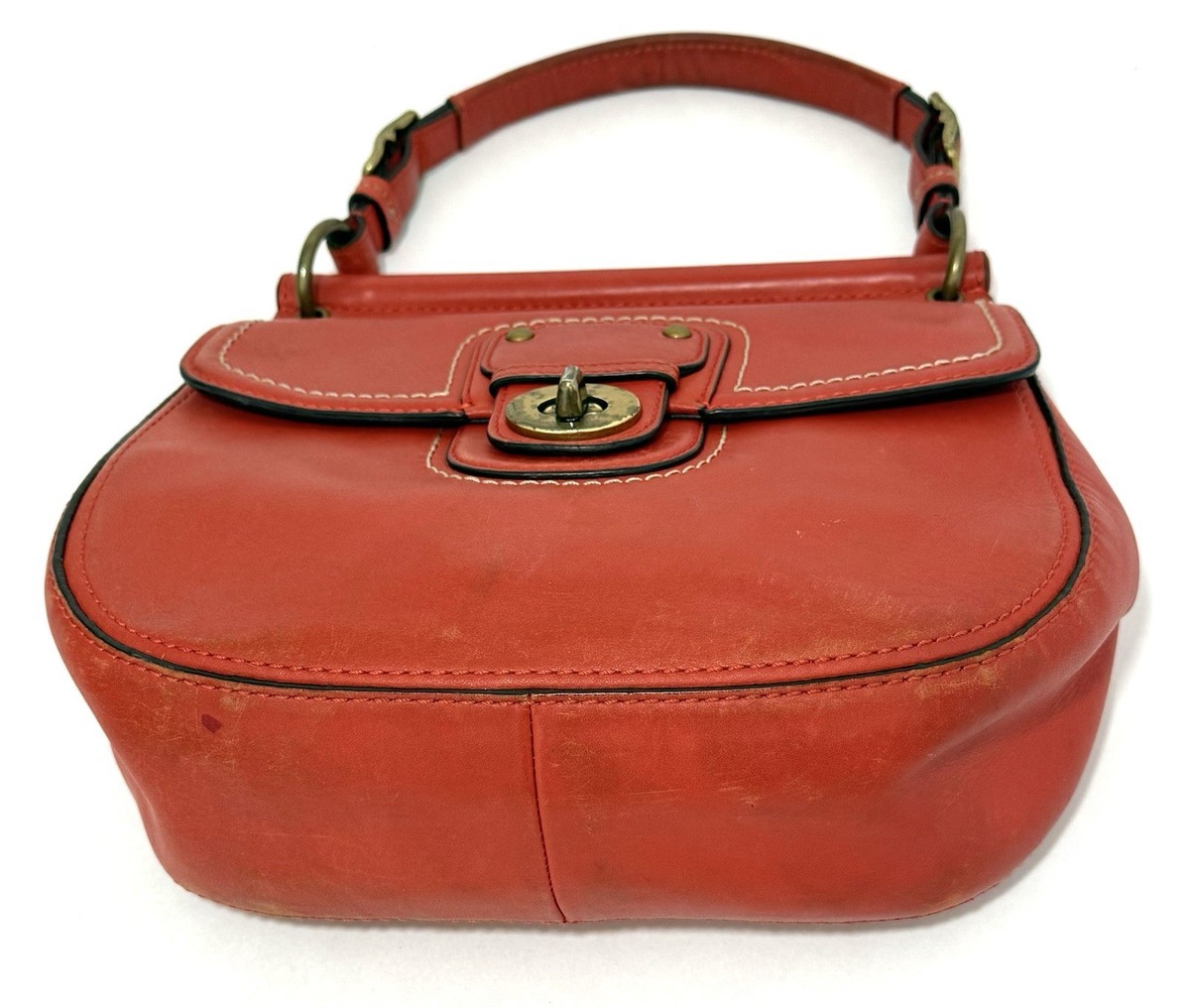 Vintage Coach Willis Legacy 70th Anniversary Vermillion Leather
