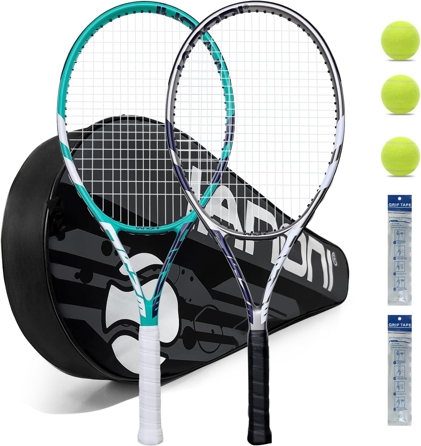 Tennis Rackets for Adults, Pre-Strung 27 Inch Tennis Racquet
