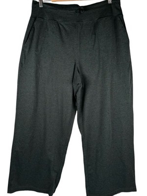 SPANX Dark Heather Green Smooth SoftStretch Wide Leg Lounge Pants Plus Size 1X