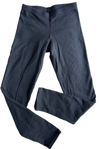 Capezio Size Medium Child Leggings Black Cotton Spandex Dance Ankle-Length