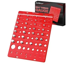 44 Nut and Bolt Thread Checker, Identifier Gauge, Checker Standard... 