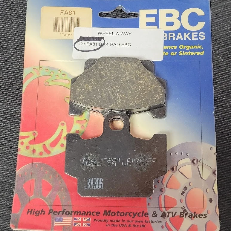 PASTILLAS FRENO DELANTERAS EBC FA81 YAMAHA RXS RXZ XV RZ XS XZ XT XJ 250 350 400 500 550+ Foto 2 de 4