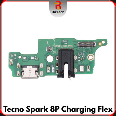 Für Tecno Spark 8P Ersatz Ladebuchse Dock Connector Mikrofon Flex - UK
