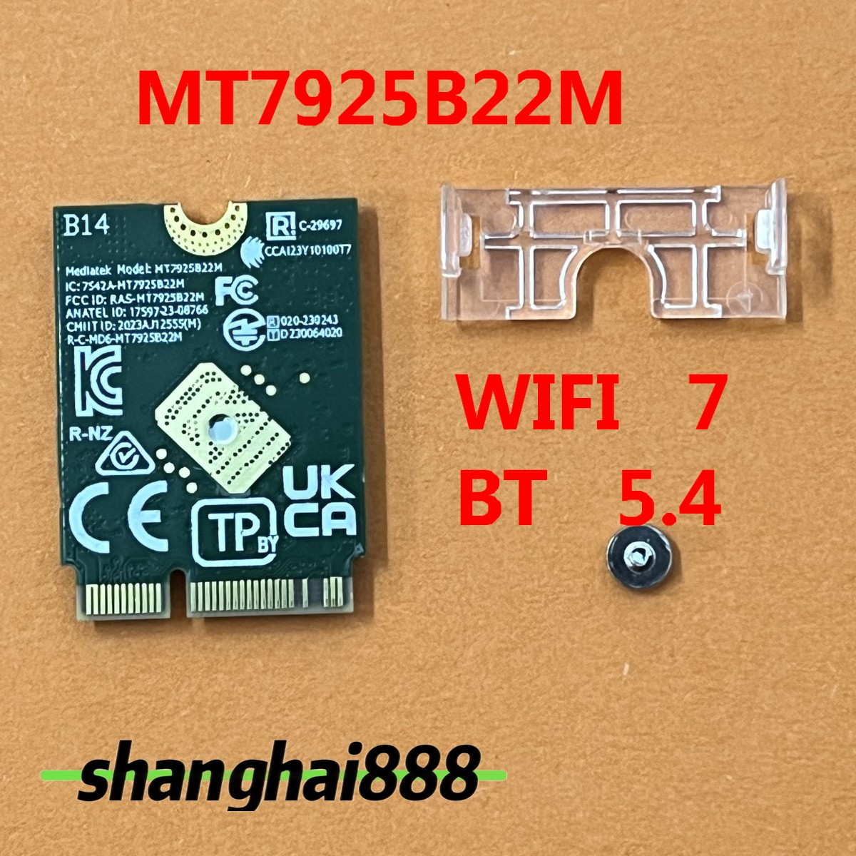 AMD Mediatek RZ717 MT7925B22M M.2 WIFI 7 WLAN card Bluetooth 5.4