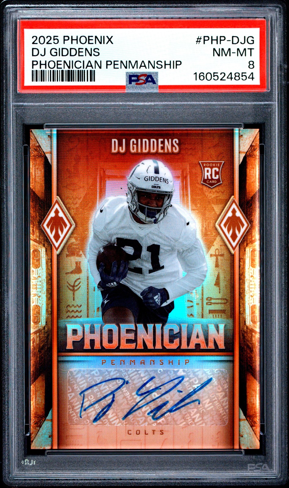 DJ Giddens Panini Phoenix Phoenician Penmanship #PHPDJG Base