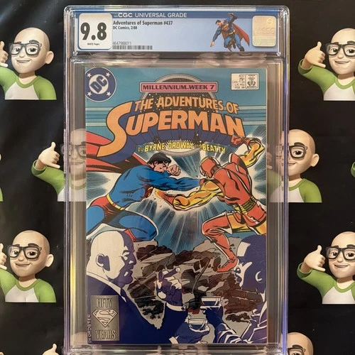 Adventures of Superman #437~CGC 9.8~DC~1988~🔥HIGHEST GRADE🔥TOP POP🔥