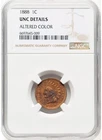 1888 Indian Head Cent 1c NGC Unc Details - Altered Color