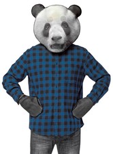 Panda Accessoire Set - Maske und Tatzen als schnelle und einfache Verkleidung!