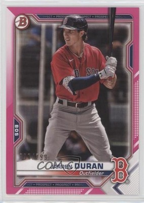 2021 Bowman Prospects Fuchsia Border 37/299 Jarren Duran #BP-135 ng3