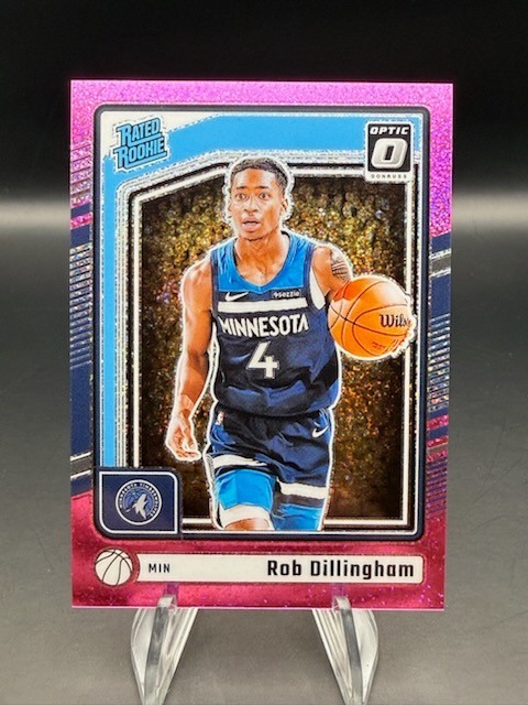 2024-25 Donruss Optic Basketball - Rob Dillingham Pink Glitter /275 (RC) #259