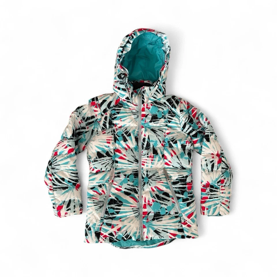 Chaqueta Spyder Niñas 14 Con Capucha Cremallera Completa Aislada Esquí Nieve Invierno Abrigo Foto 2 de 4