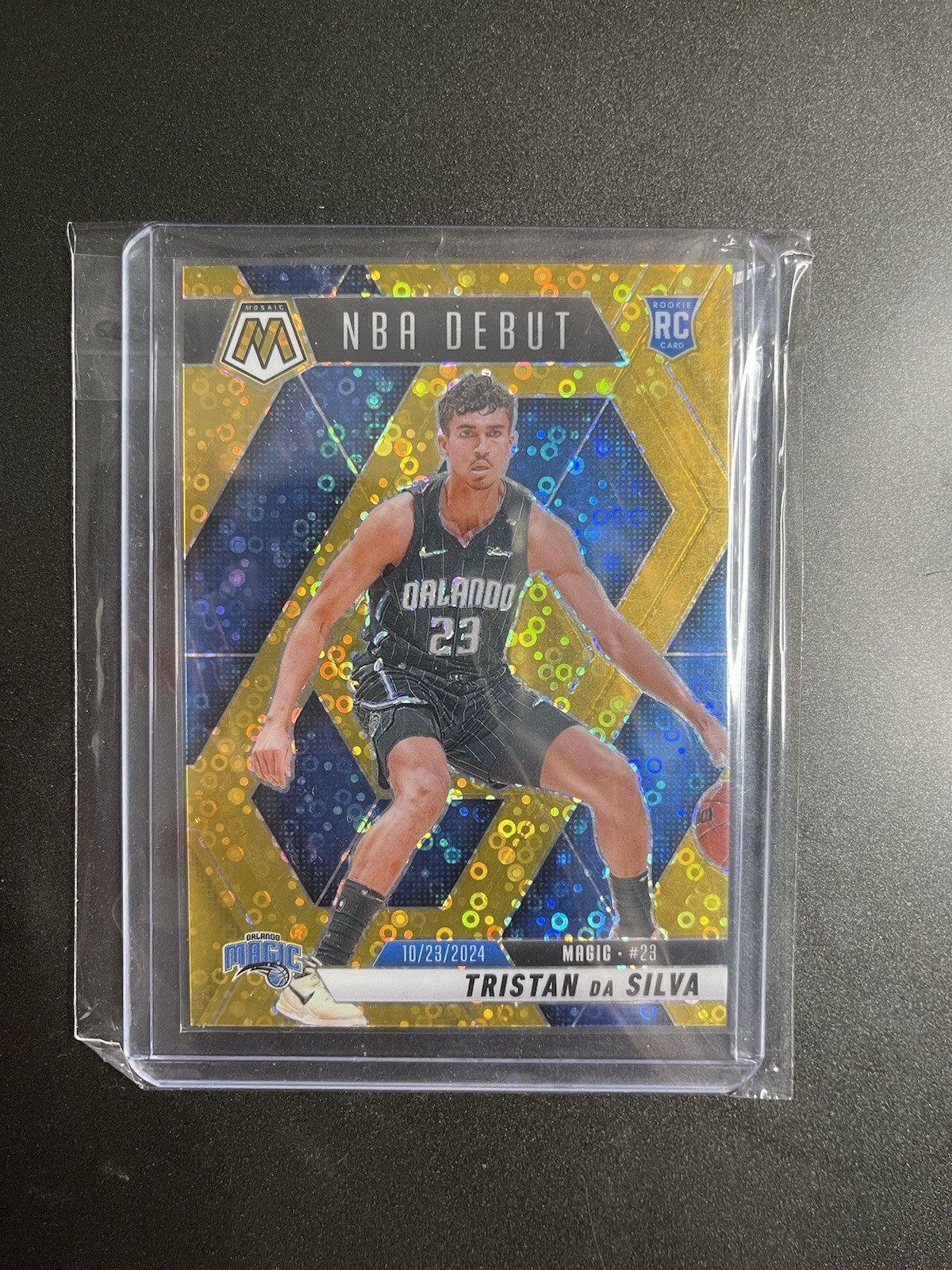 2024-25 Panini Mosaic Tristan Da Silva #266 RC Rookie NBA Debut Gold /10