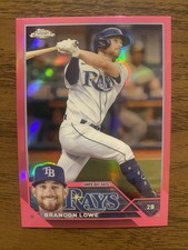 2023 Topps Chrome - Brandon Lowe #208 Pink Refractor