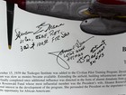 WW2 6 Red Tail Pilots Tuskegee Airmen Signed BO Davis P-51 Print — photo 4